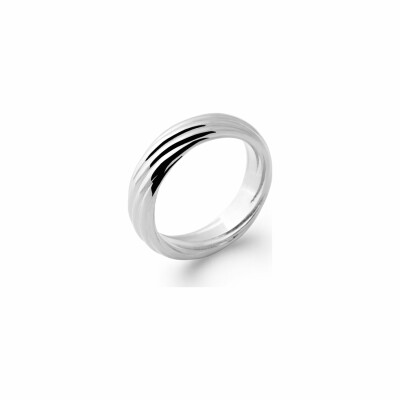 Bague en argent rhodié