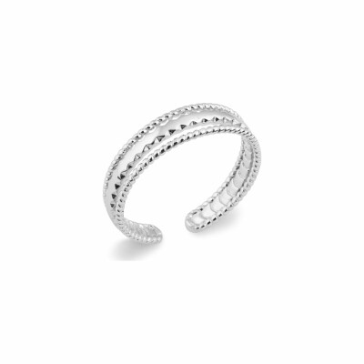 Bague en argent rhodié