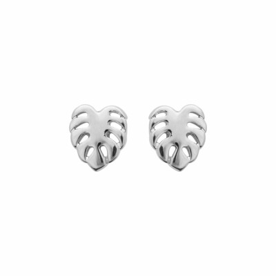 Boucles d'oreilles en argent rhodié