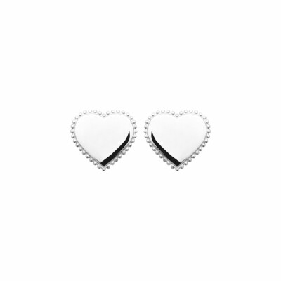 Boucles d'oreilles en argent rhodié