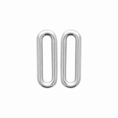 Boucles d'oreilles en argent rhodié