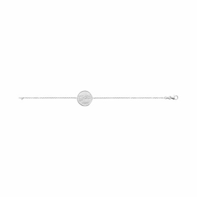Bracelet Scorpion en argent rhodié et oxydes de zirconium, 18cm