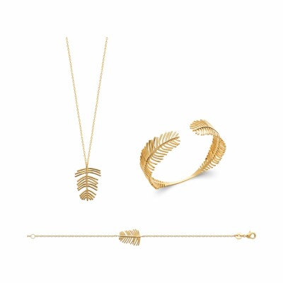 Collier en plaqué or, 45cm