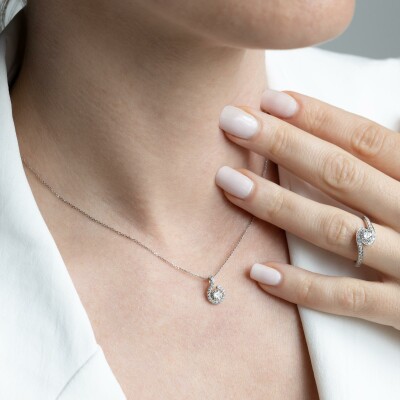 Bague Tourbillon or blanc & diamants 