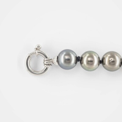 Bracelet or blanc & perles Tahiti