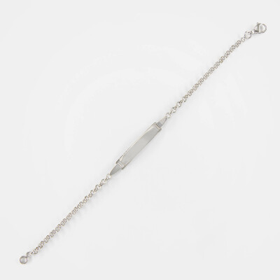 Gourmette or blanc maille jaseron