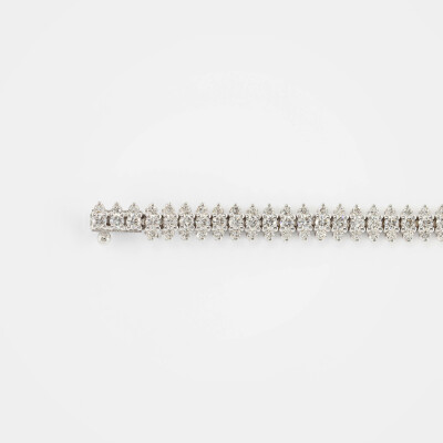 Bracelet Crépidante or blanc & diamants
