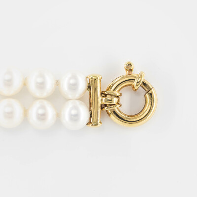 Bracelet or jaune & perles Akoya 