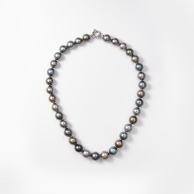 Collier or blanc & perles Tahiti 