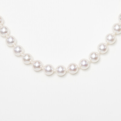 Collier or jaune & perles Akoya 