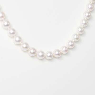 Collier or jaune & perles Akoya 