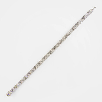 Bracelet Sparkles or blanc & diamants