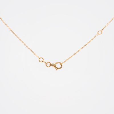 Collier Automne or rose & diamants 