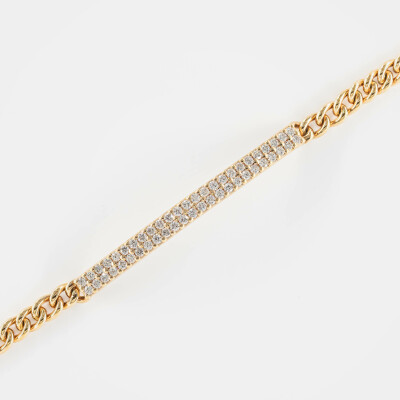 Bracelet Alizée or rose & diamants