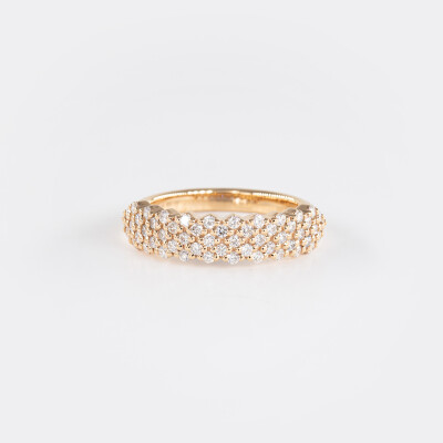 Bague Alizée or rose & diamants
