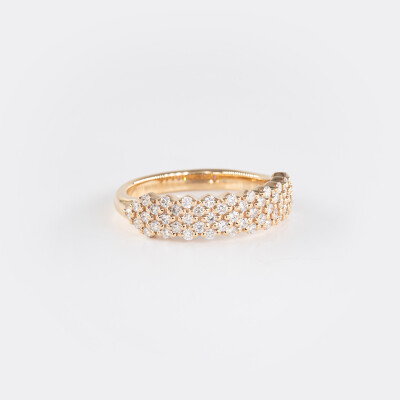 Bague Alizée or rose & diamants