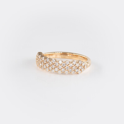 Bague Alizée or rose & diamants