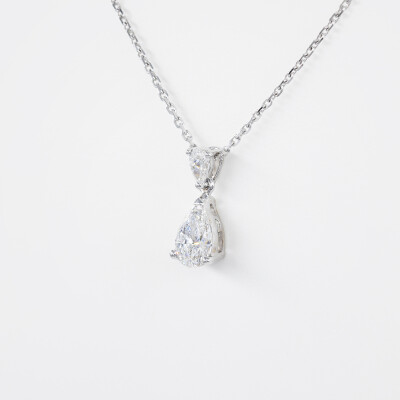 Collier Absolu or blanc & diamants