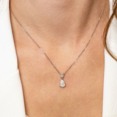 Collier Absolu or blanc & diamants