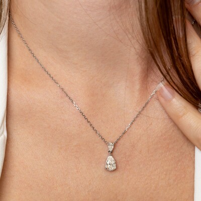 Collier Absolu or blanc & diamants