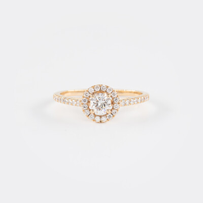 Solitaire Evidence or rose & diamants