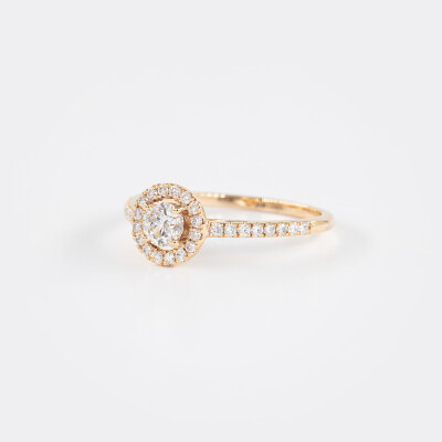 Solitaire Evidence or rose & diamants