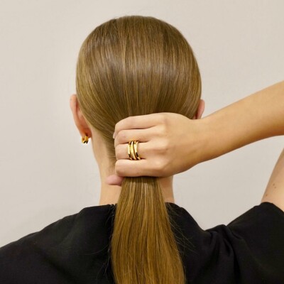 Bague Echo or jaune & diamants