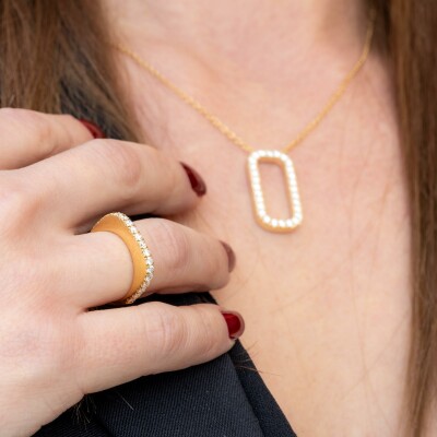 Bague Orizon or jaune & diamants