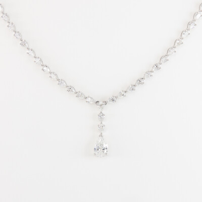 Collier Versailles or blanc & diamants
