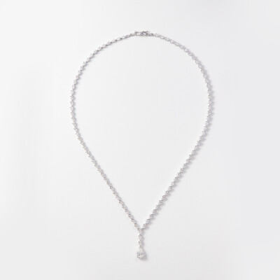 Collier Versailles or blanc & diamants