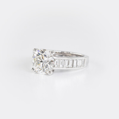 Solitaire Royal or blanc & diamants