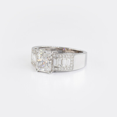 Bague Signature 1930 or blanc & diamants