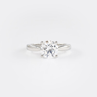 Solitaire Vénus platine & diamant
