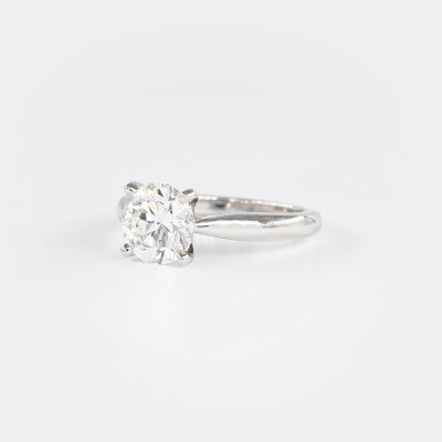 Solitaire Vénus platine & diamant