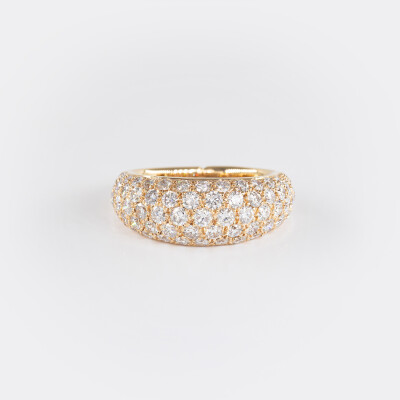 Jonc Sparkles or rose & diamants 