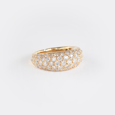 Jonc Sparkles or rose & diamants 