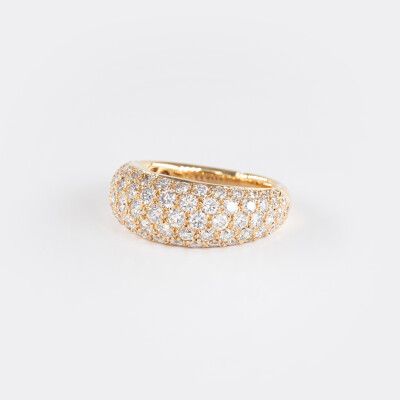 Jonc Sparkles or rose & diamants 