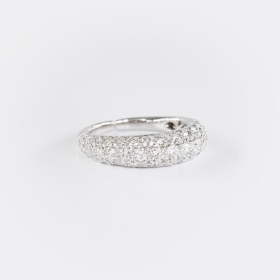 Jonc Sparkles or blanc & diamants 