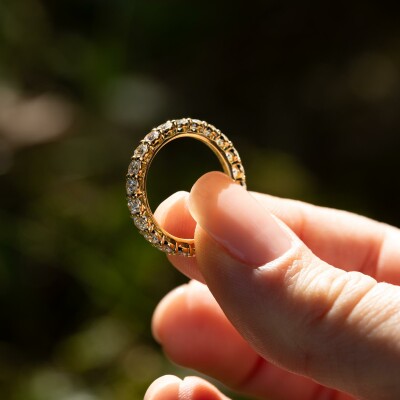 Alliance Moderne tour complet or jaune & diamants