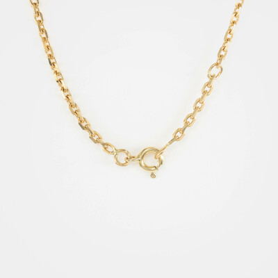 Gourmette or jaune maille forçat