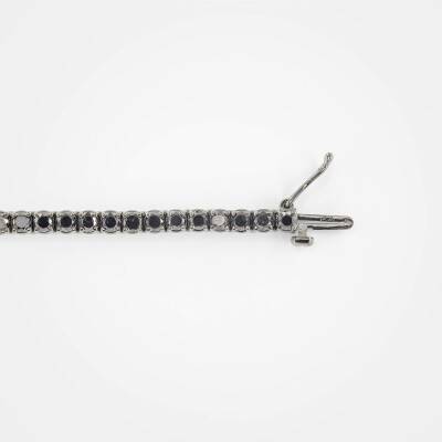 Bracelet Crépuscule or blanc & diamants 