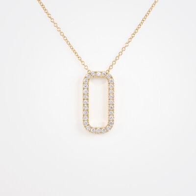 Collier Orizon or jaune & diamants