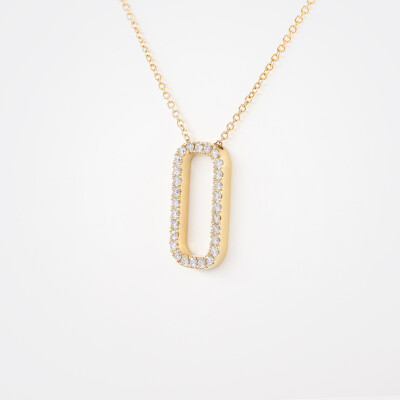 Collier Orizon or jaune & diamants