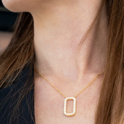 Collier Orizon or jaune & diamants