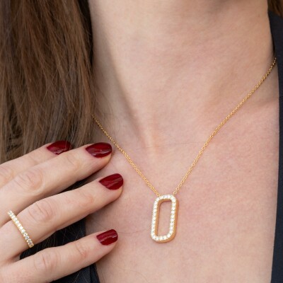 Collier Orizon or jaune & diamants