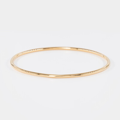 Bracelet jonc or rose
