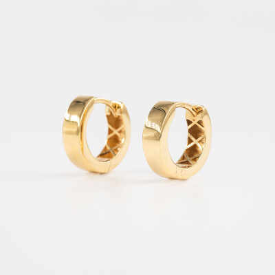 Créoles ruban or jaune