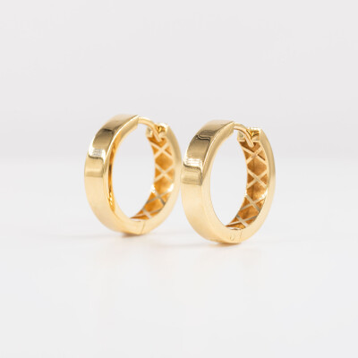 Créoles ruban or jaune