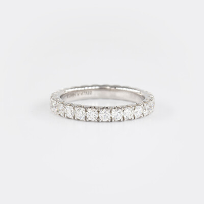 Alliance Elégante tour complet or blanc & diamants