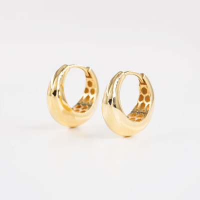 Créoles goutte or jaune